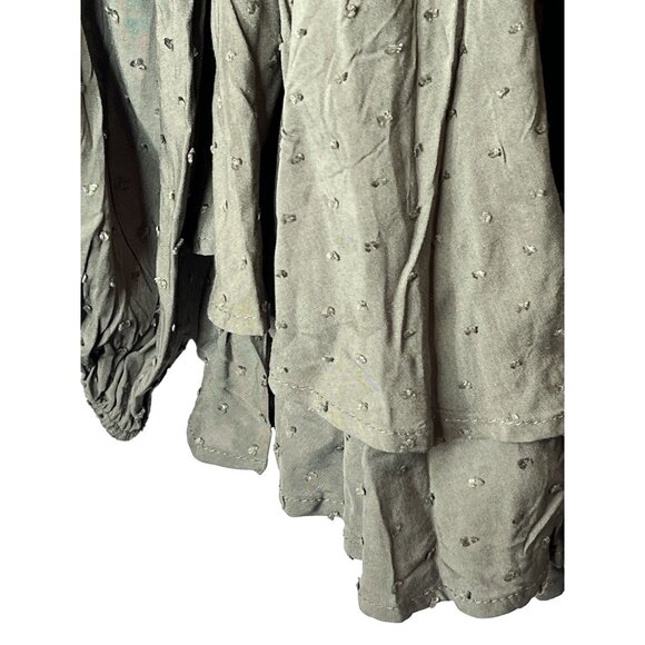 Urban Outfitters Shorts Womens Medium Romper Boho Cottage Green Ruffles Casual - Picture 16 of 16